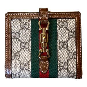 *Auth* GUCCI Jackie 1961 French Flap Wallet